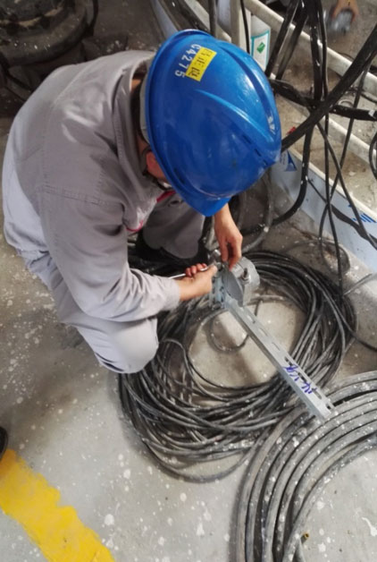 固定式燃?xì)鈭?bào)警器安裝現(xiàn)場圖