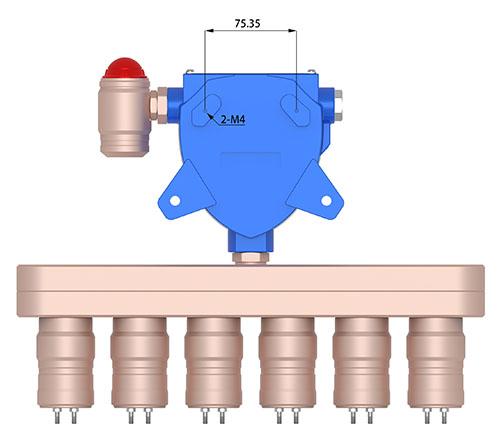 多探頭組合式甲硅烷氣體檢測(cè)儀 多探頭組合式甲硅烷氣體檢測(cè)儀