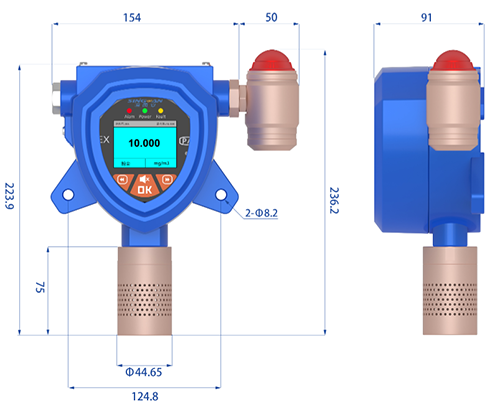固定式二合一防爆型粉塵檢測(cè)儀 固定式二合一防爆型粉塵檢測(cè)儀