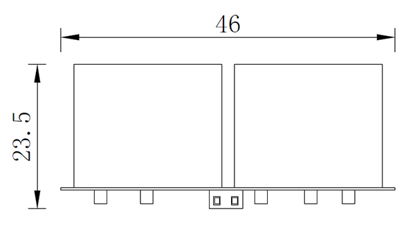 四氣傳感器模塊主視圖